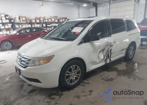 2013 Honda Odyssey Ex-L z USA, uszkodzony, nr VIN 5FNRL5H67DB078089